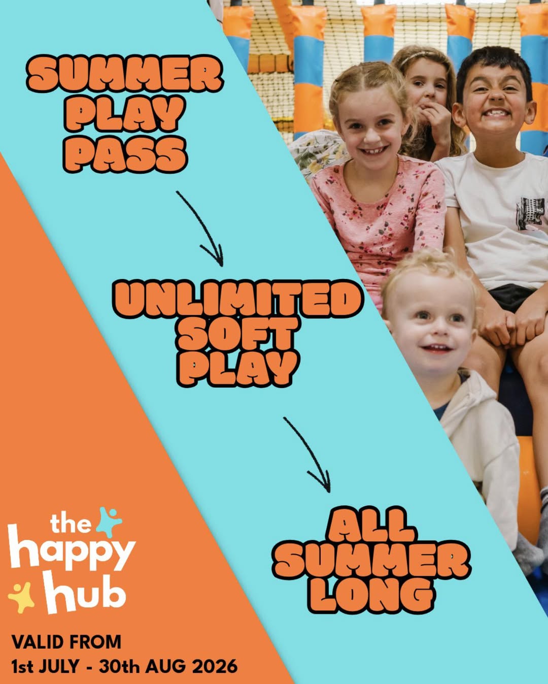 Happy Hub Summer Pass 2026 - Unlimited Soft Play for £45
