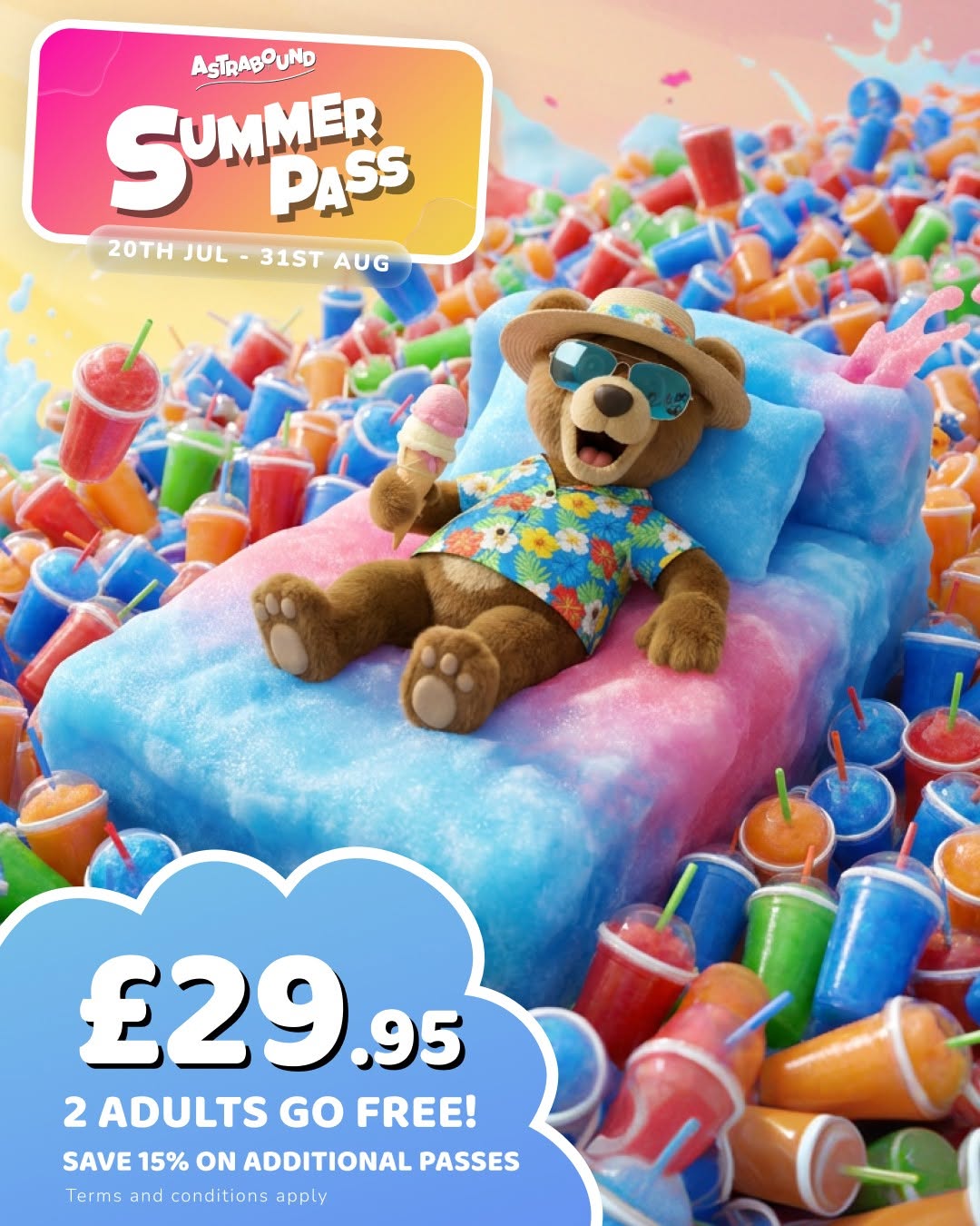 Astrabound Summer Pass 2026 - Unlimited Visits for £29.95 per Child