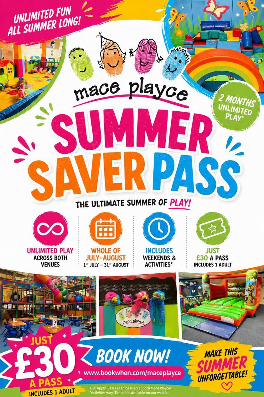 Mace Playce Summer Saver Pass 2026 - Unlimited Play for £30