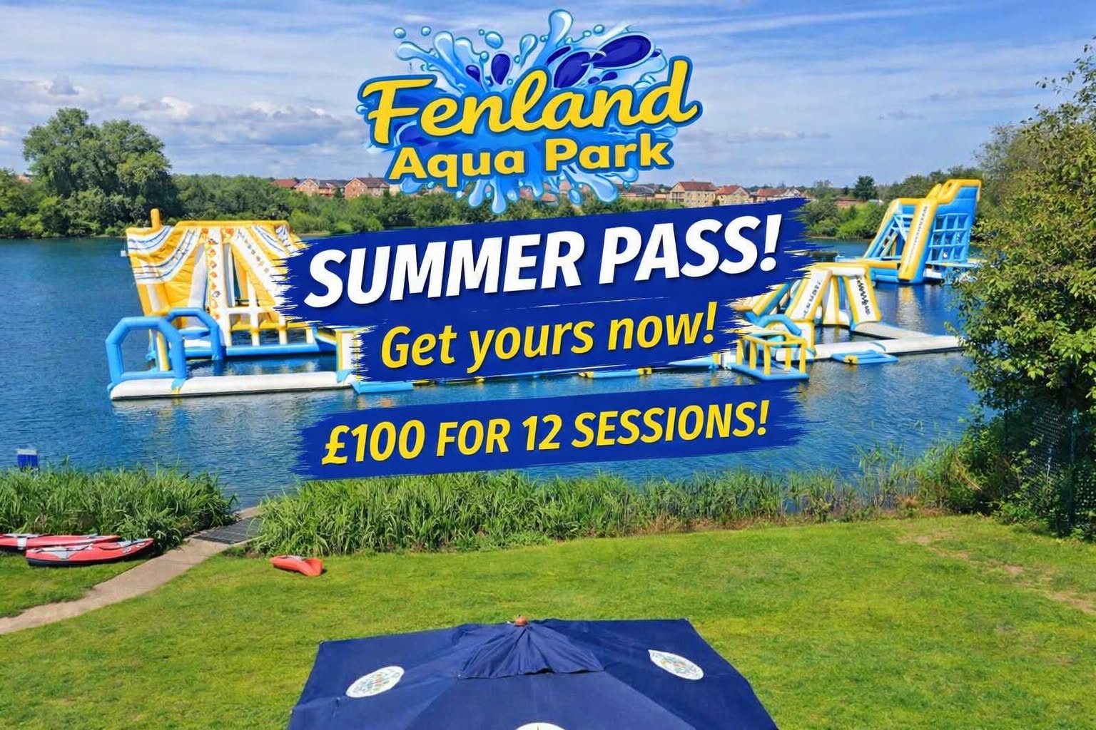 Fenland Aquapark Summer Pass 2026 - 12 Visits for Under £100