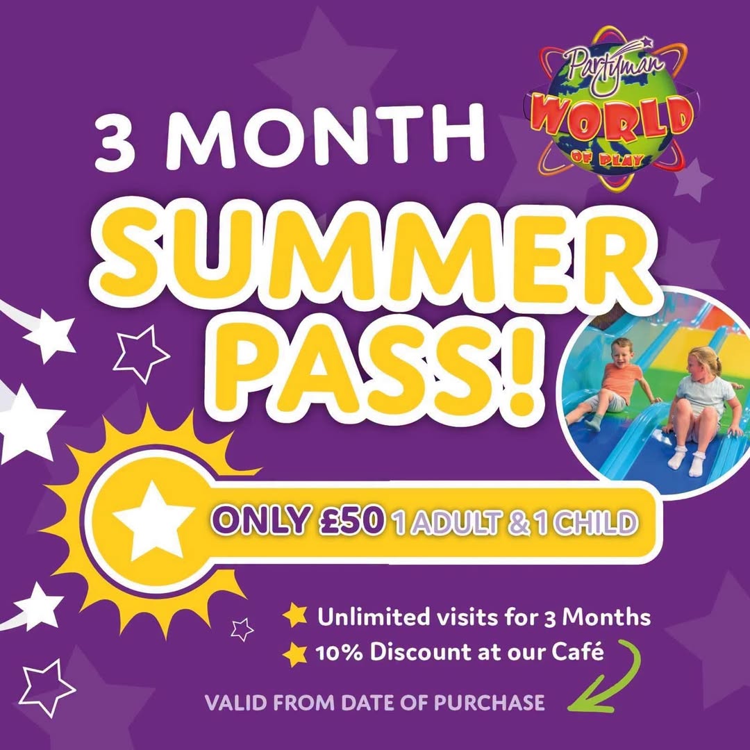 Partyman World Ipswich Summer Pass 2026 - Unlimited Visits for £50
