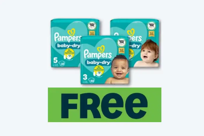 FREE Pampers Nappies Worth £7 via ASDA App