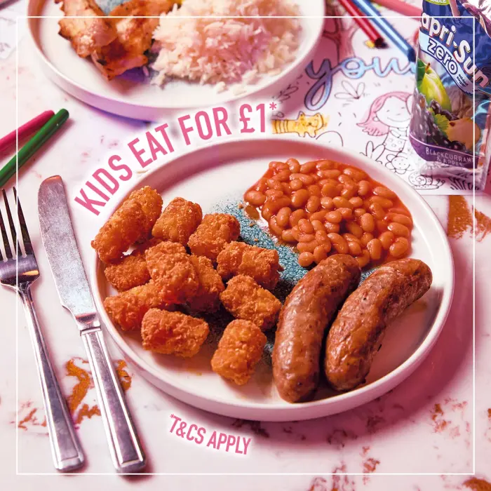Slug and Lettuce - Kids Eat for £1 This Summer With an Adult Main